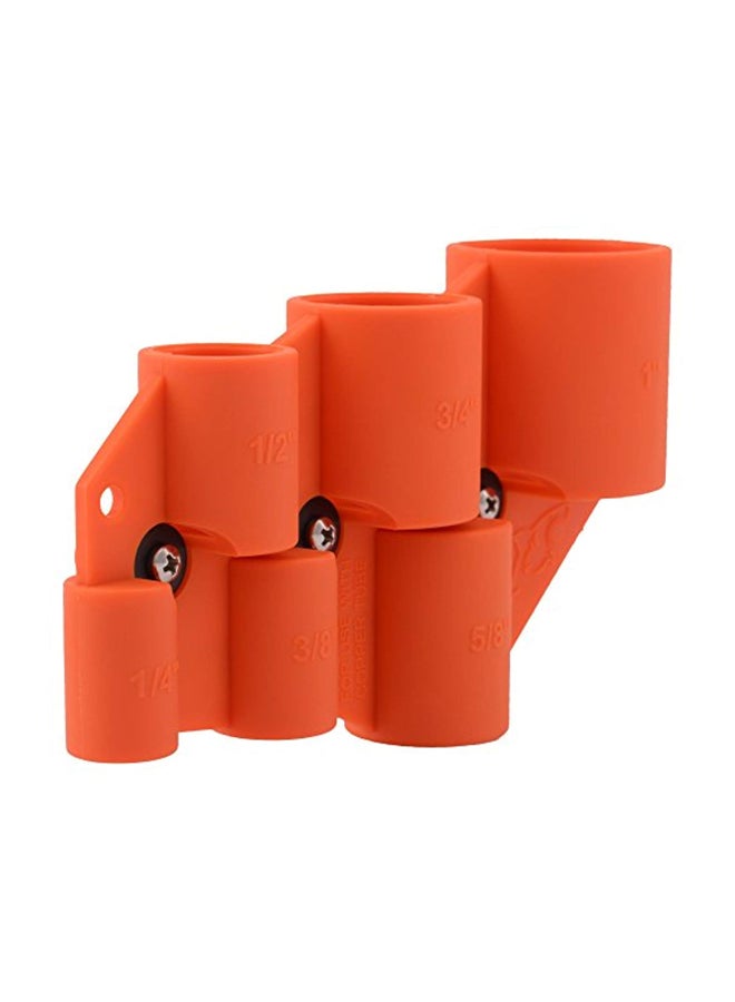 Deburring Pipe And Depth Gauge Tool Orange 5x8.2x1.3inch