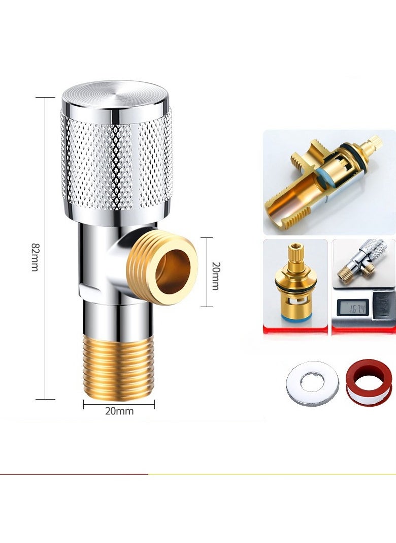 Copper Triangle Valve With Thickened 4-Point Angle Calve