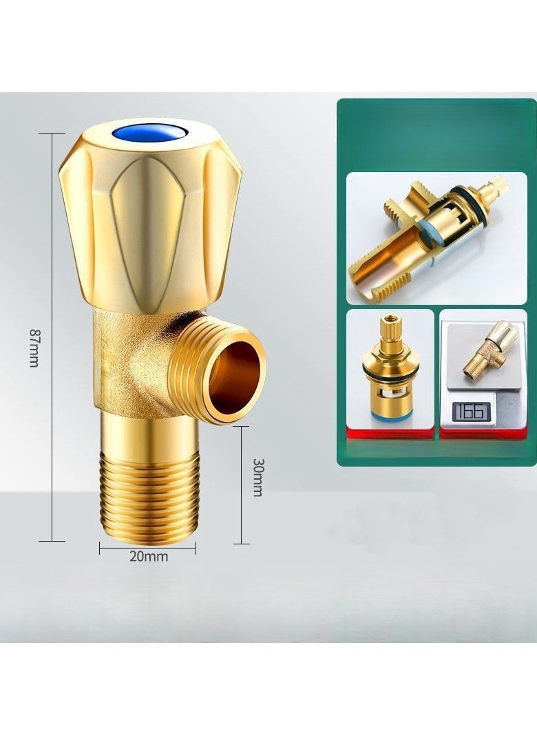 Copper Triangle Valve With Thickened 4-Point Angle Calve