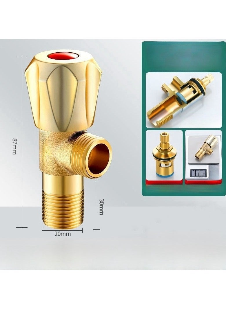 Copper Triangle Valve With Thickened 4-Point Angle Calve