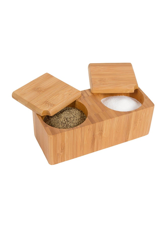 Bamboo Salt And Pepper Box Brown