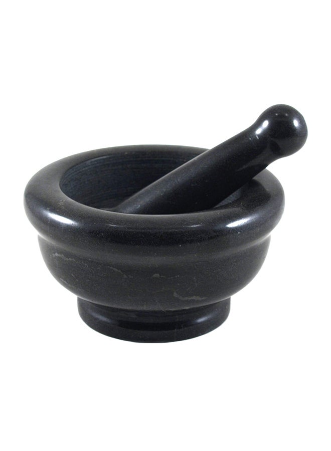 Granite Mortar And Pestle Black 6inch