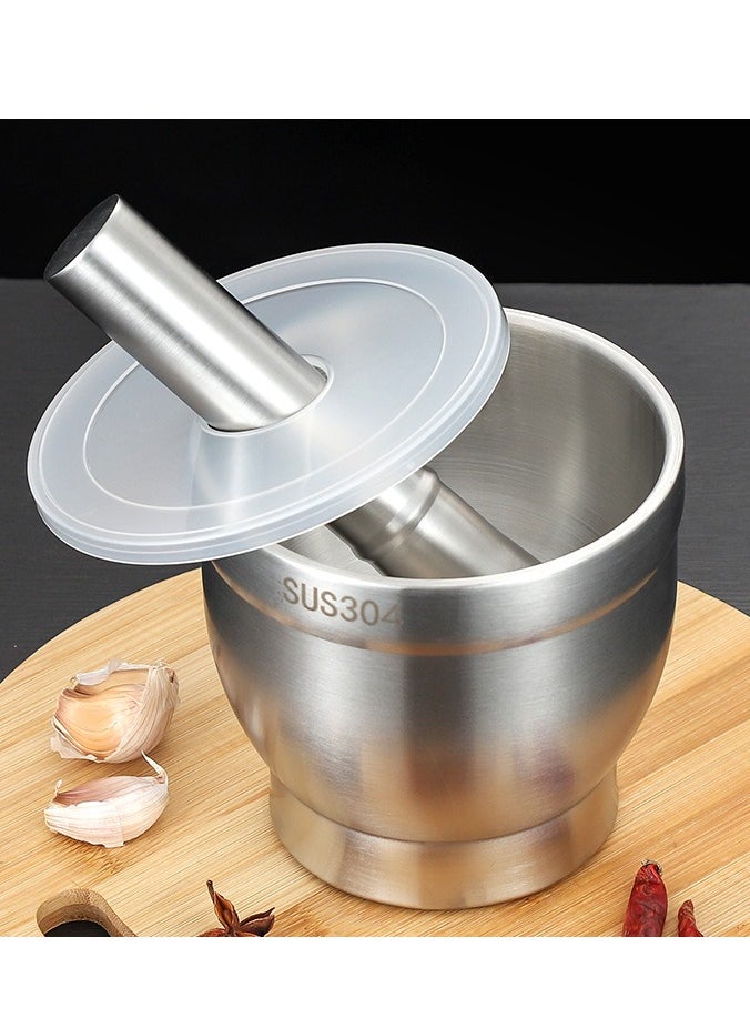 304 stainless steel garlic rammer manual ramming coffee beans bowl ramming spices