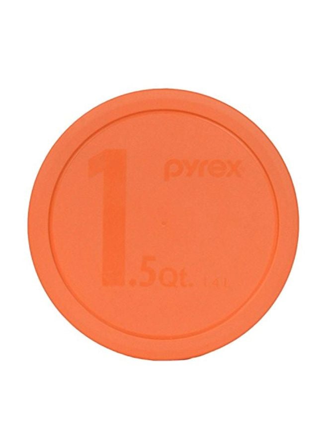 Round Storage Lid Orange 8.5X8.5X0.5inch