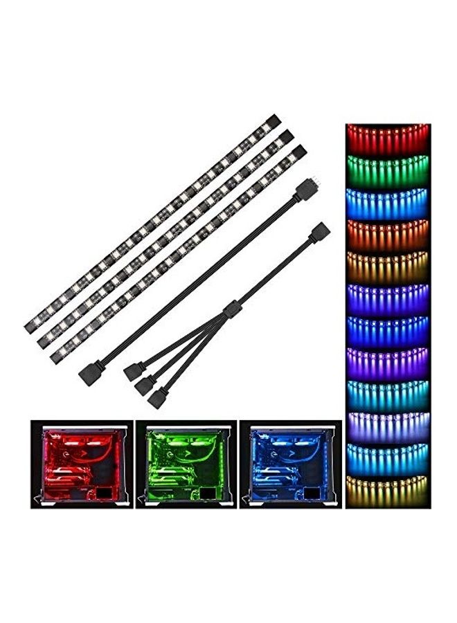 RGB LED PC Strip Lights Multicolour