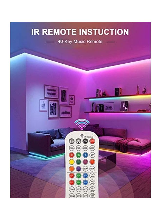 LED Strip Lights With Remote Control Multicolour 1.41kg