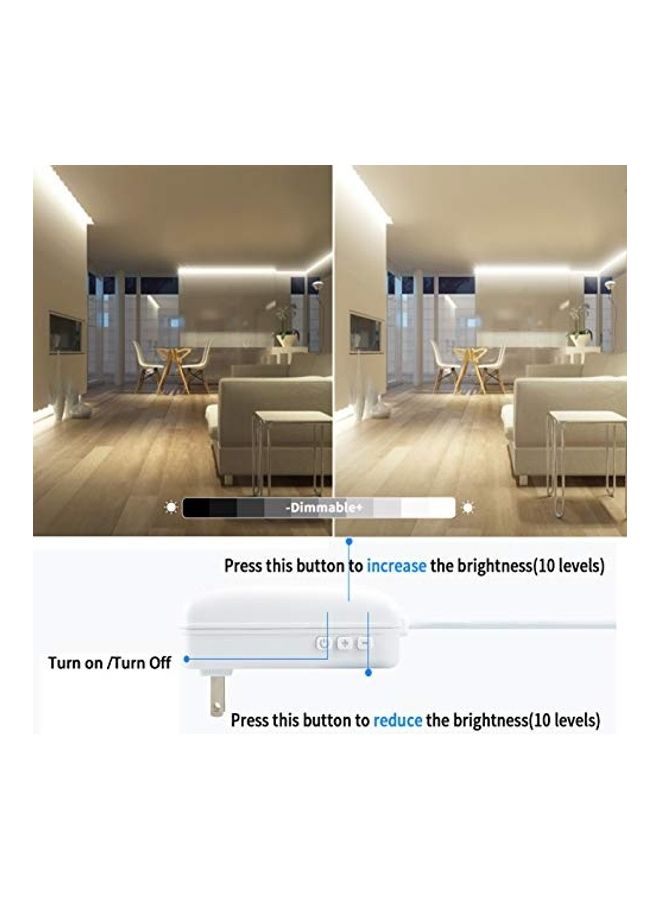 LED Strip Light With Remote Controller Multicolour 0.87kg