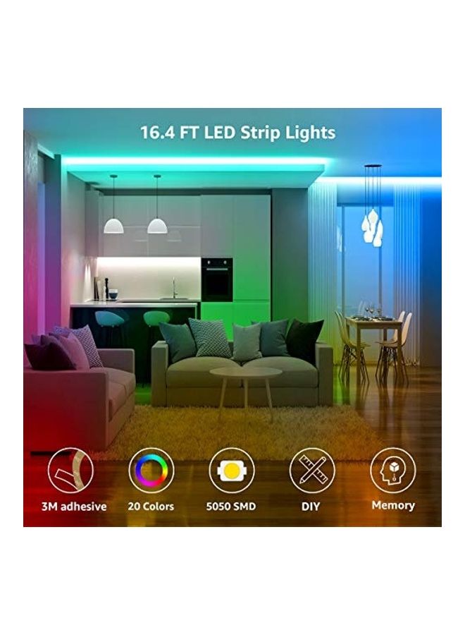 LED Strip Light With Remote Controller Multicolour 0.61kg