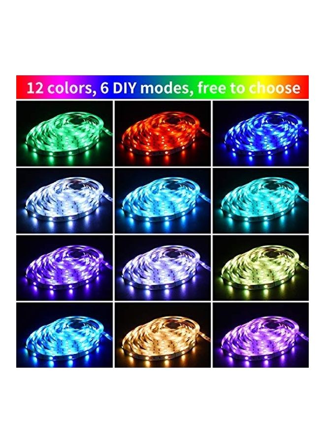 LED Strip Light With Remote Controller Multicolour 0.52kg