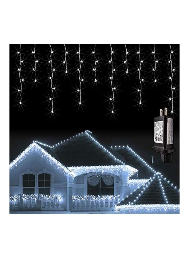 400-LED 8 Modes Waterproof Icicle Lights White 11.82meter