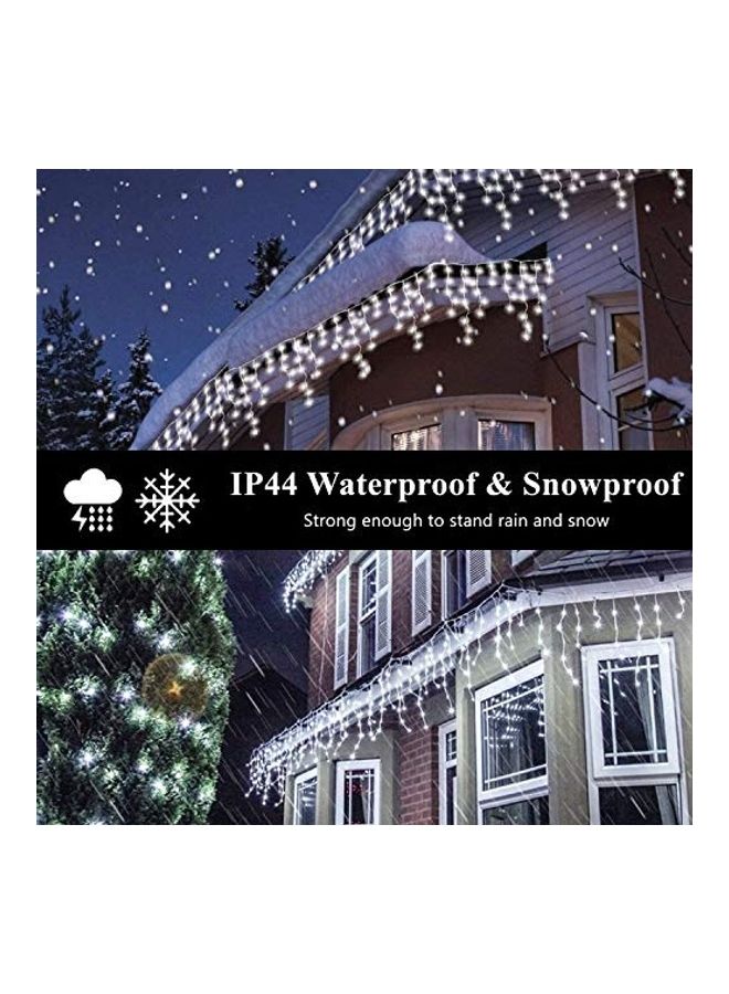 400-LED 8 Modes Waterproof Icicle Lights White 11.82meter