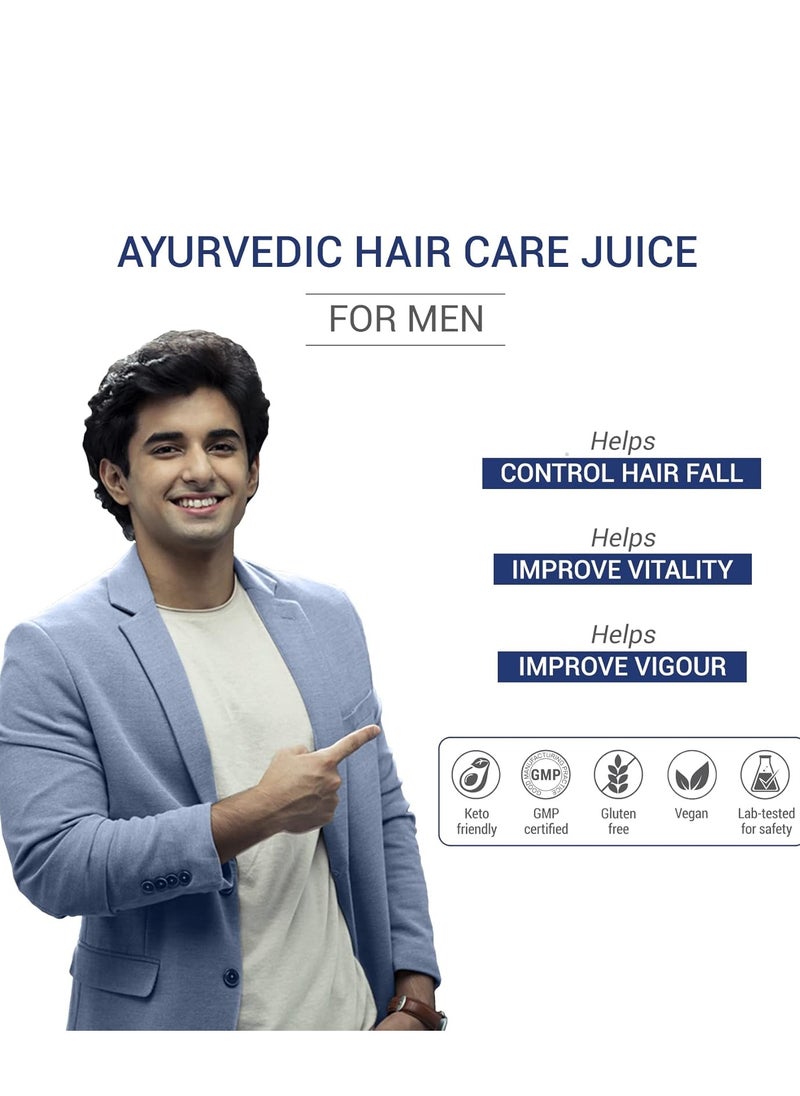 Ayurvedic Juice for Men with Shilajit Ashwagandha and Triphala Boosts Energy  Strength and Stamina  Controls Hair Fall  1L