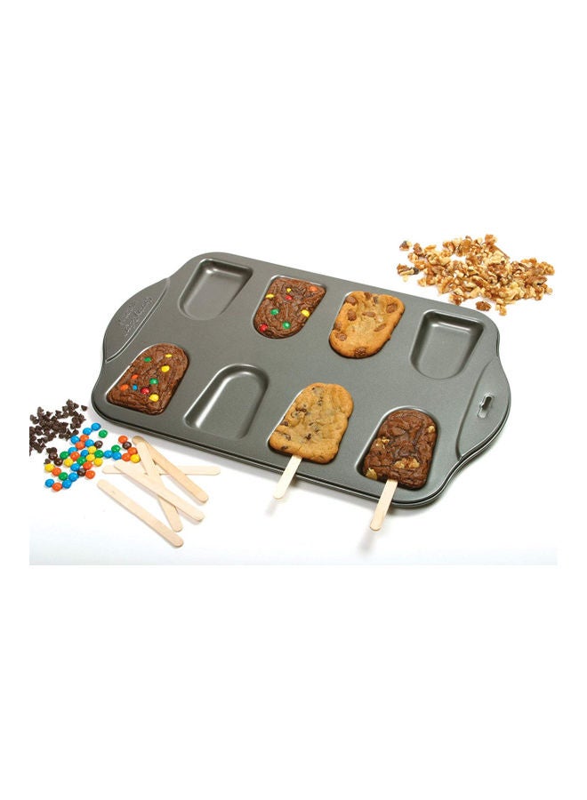 Nonstick Cake-Sicle Pan With 24 Sticks Black 17.25 x 11.25 x 0.5inch
