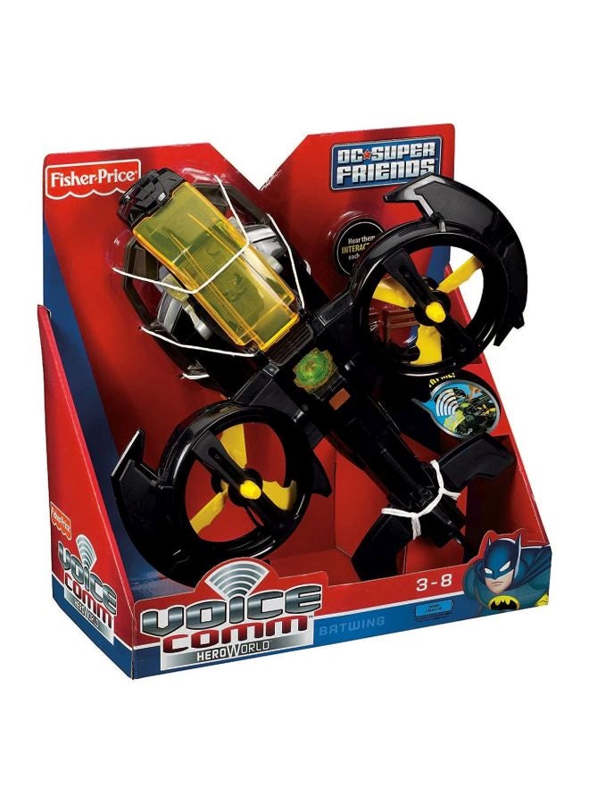 Voice Comm Motion Max Batwing Toy W9536