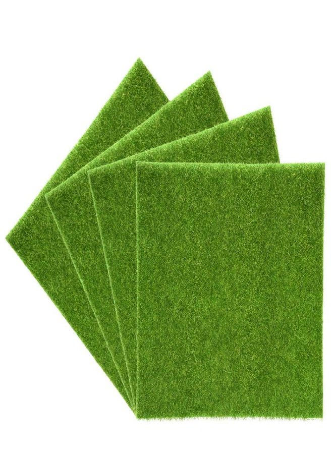 Junluck Artificial Turf, Artificial Grass Square Mats Realistic Faux Grass Turf Artificial Grass Turf Tile Faux Grass Mat Lawn Rug Synthetic Lawn for Landscape/Balcony/Aquarium Decor (15 * 15cm)