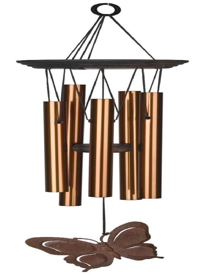 Woodstock Chimes Signature Collection, My Butterfly Chime, 21'' Wind Chime, Decor Designs Wind Chimes for Outdoor, Patio, Home or Garden Décor, for Mom (BFC)