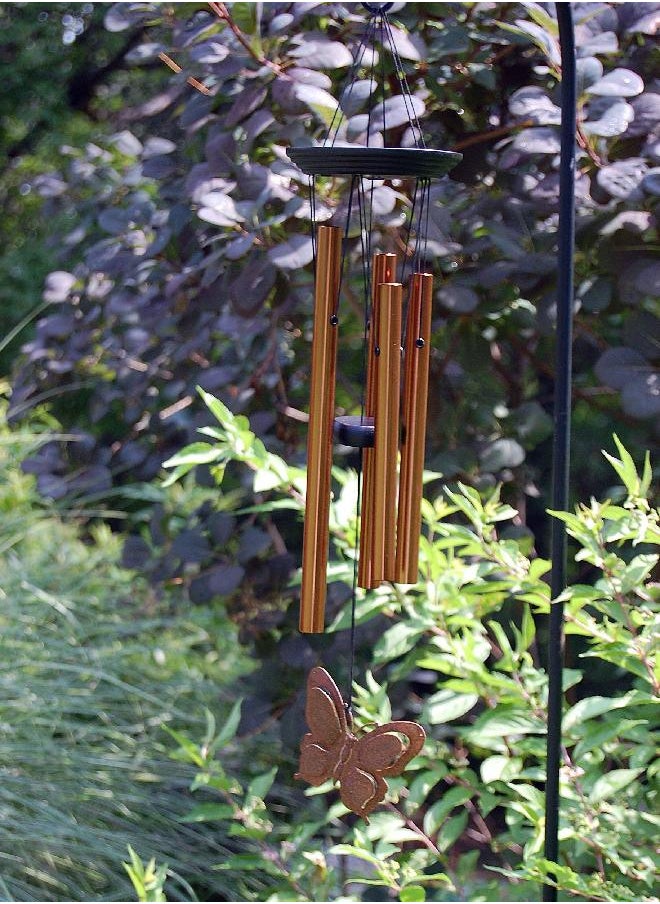 Woodstock Chimes Signature Collection, My Butterfly Chime, 21'' Wind Chime, Decor Designs Wind Chimes for Outdoor, Patio, Home or Garden Décor, for Mom (BFC)