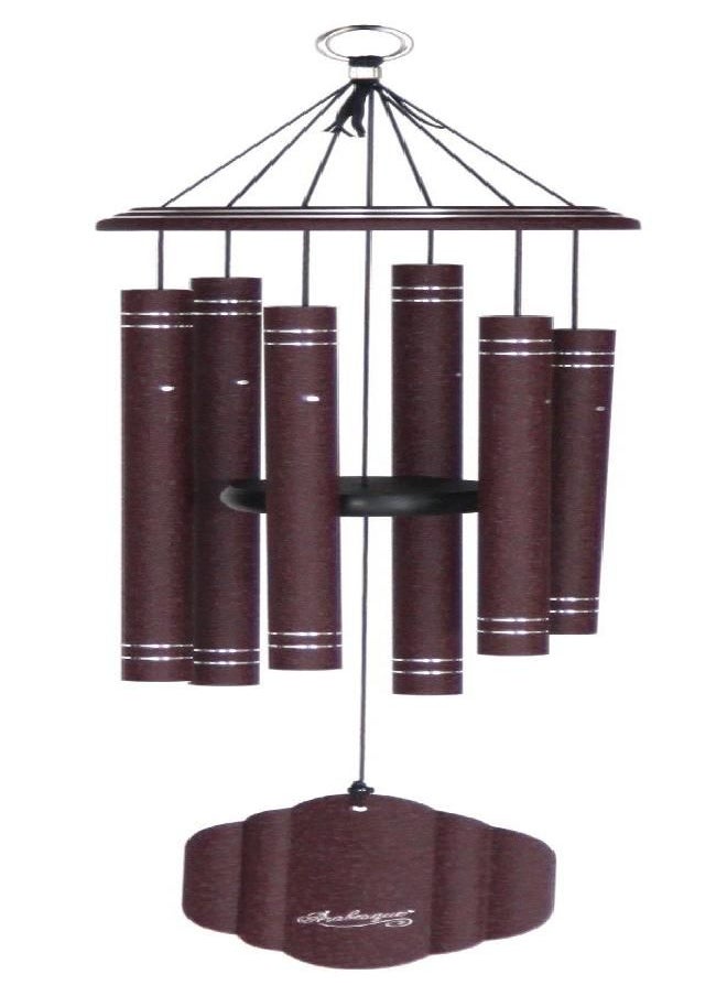 Arabesque by Wind River - 32 inch Garnet Wind Chime for Patio, Backyard, Garden, and Outdoor décor (Aluminum Chime) Made in The USA