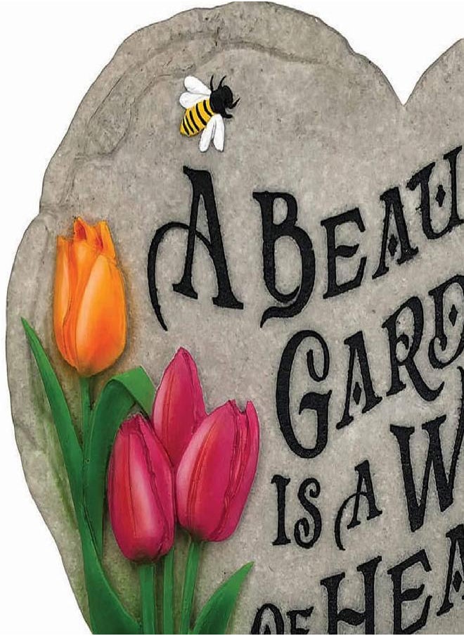 Spoontiques - Garden Décor - Beautiful Garden Stepping Stone - Decorative Stone for Garden