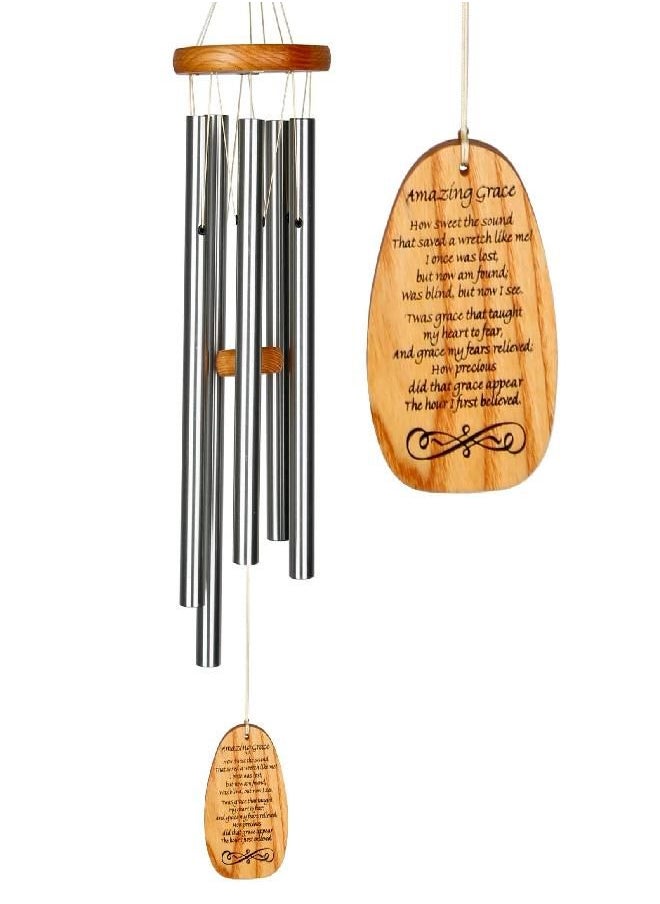 Woodstock Wind Chimes for Outside, Outdoor Decor, Memorial and Sympathy Chime, Garden, Patio, and Front Porch Decor, (25