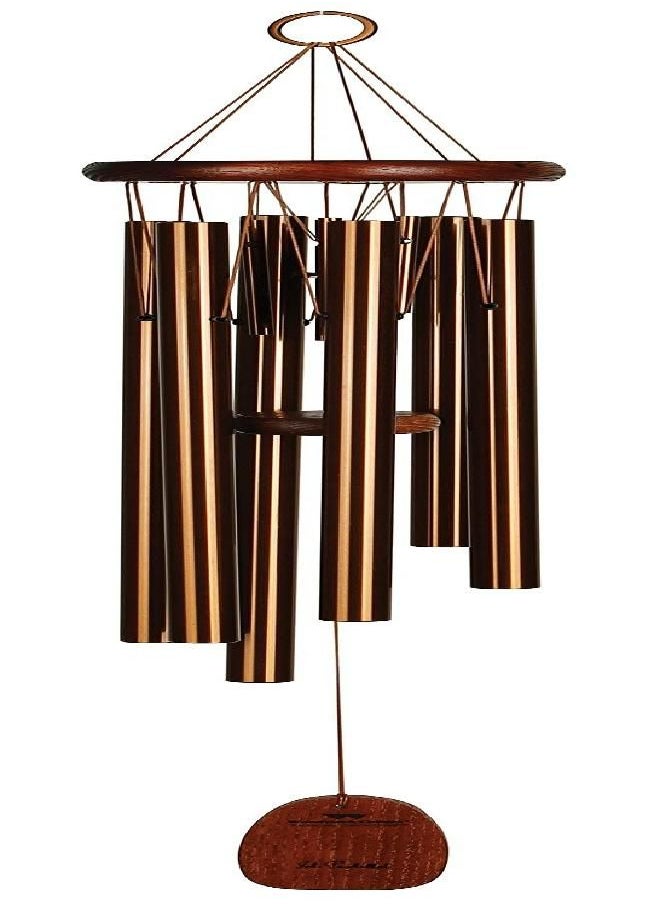 Woodstock Chimes PCCB Signature Collection, Pachelbel Canon 32'' Bronze Famous Melodies Wind Chimes for Outdoor, Patio, Home or Garden Décor for Mom, 32-Inches Long