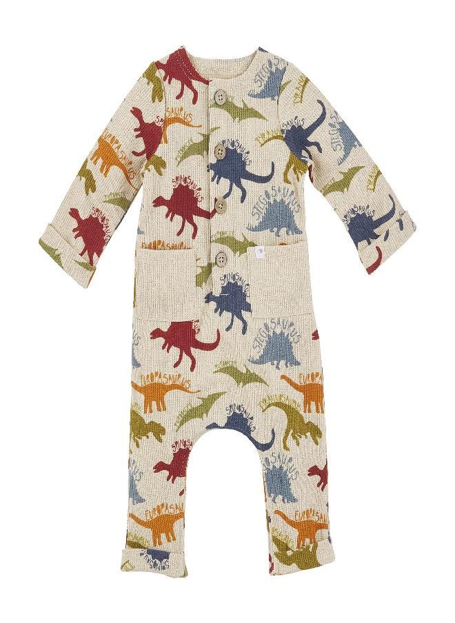 Mud Pie Baby Boy Bodysuit, Dinosours, 9-12 Months