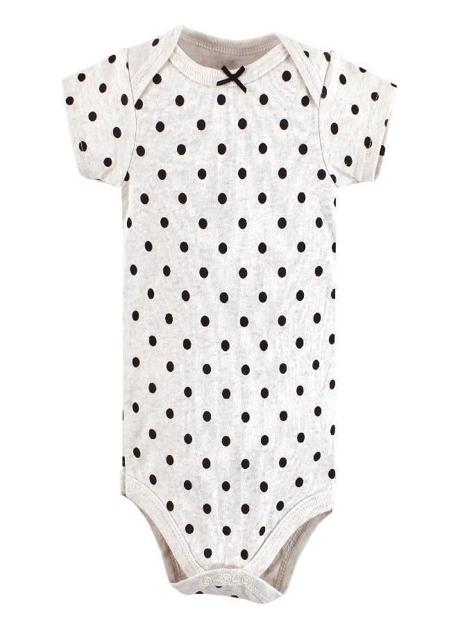 Hudson Baby Unisex Baby Cotton Bodysuits, Cinnamon Pink Prints, 18-24 Months
