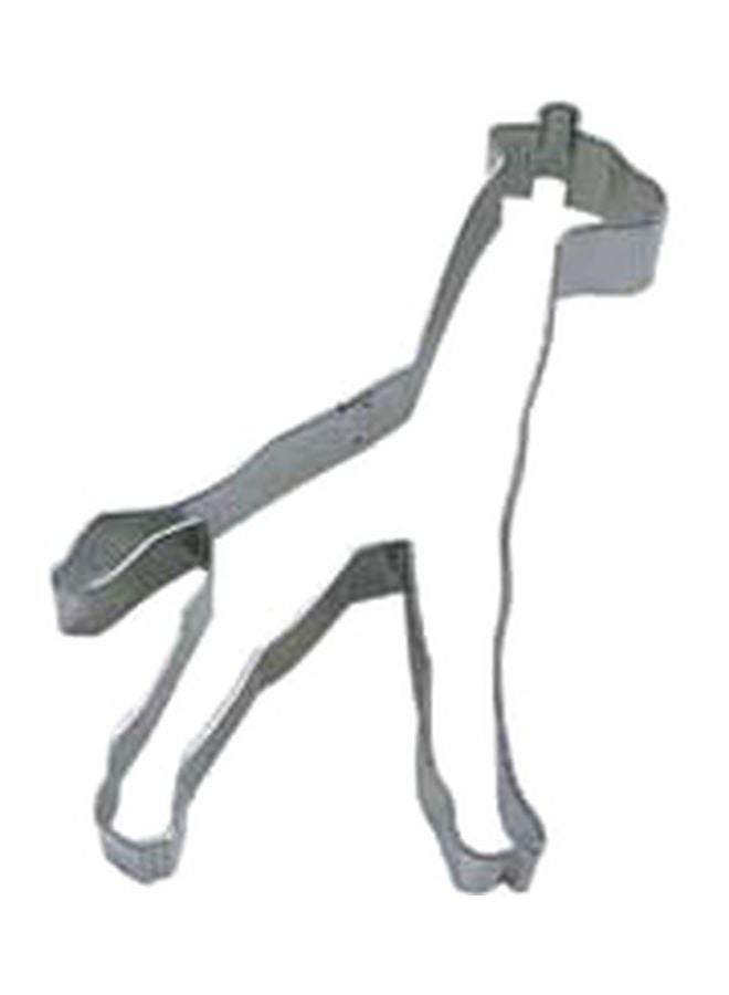 Giraffe Designed Cookie Cutter Silver 5inch