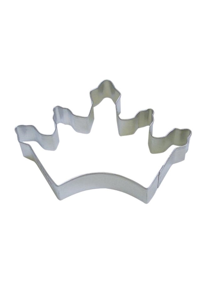 Crown Shaped Cookie Cutter Silver 3.5inch