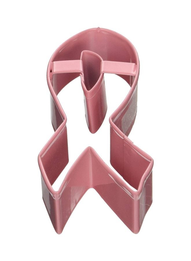 Ribbon Shaped Cookie Cutter Pink 3.75inch