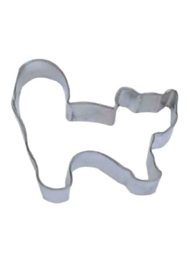 Halloween Cat Cookie Cutter Silver 3.25inch