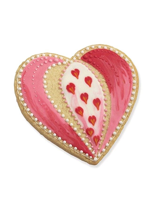 Heart Shaped Cookie Cutter Silver 5x5x1inch