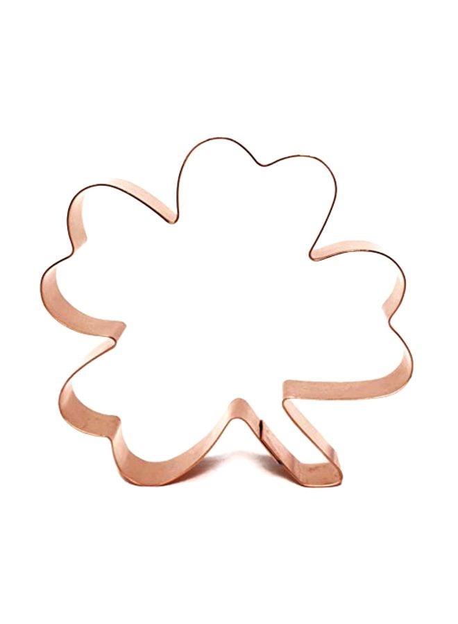 Four Leaf Clover Shaped Cookie Cutter Copper 4.5x0.8x4.5inch