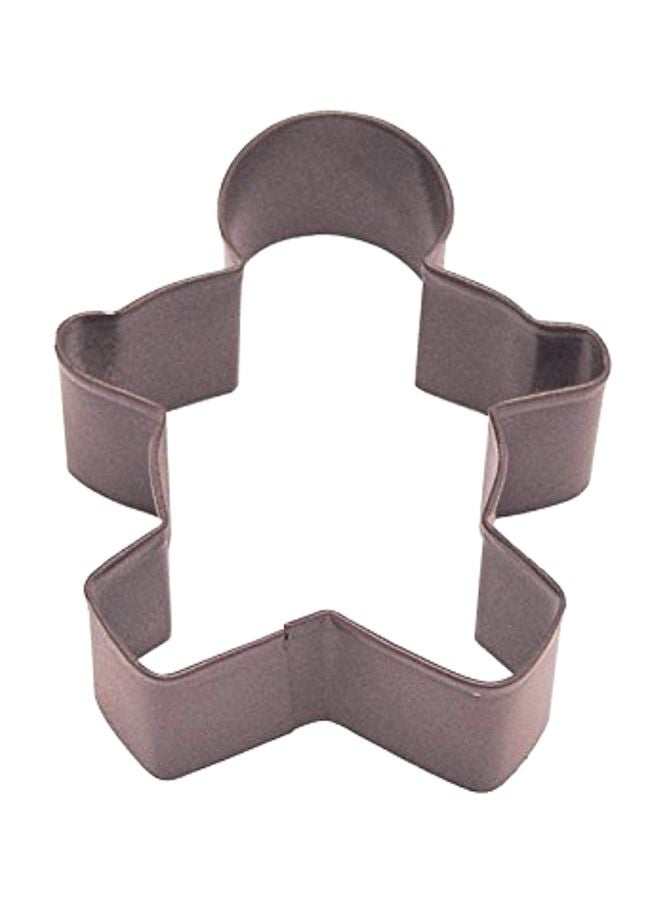 Gingerbread Boy Cookie Cutter Silver 3.5inch