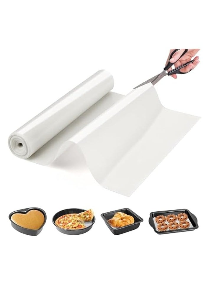 Silicone Baking Mat Roll -Non-Stick Dough Rolling Mat, Food Grade Pastry Baking Mat, Non-slip Silicone Kitchen Counter Mat, Reusable Air Fryer Mat, Washable Oil-Proof Refrigerator Liners