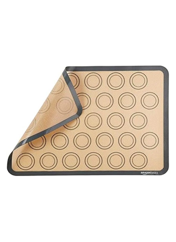 2Pcs Silicone Baking Mats-Non Stick Cookie Sheet Macaron Mat Liner for Bake Pans & Rolling,Perfect Bakeware For Bread Making Pastry Cake Brioche Pizza-Thick/Large/BPA Free