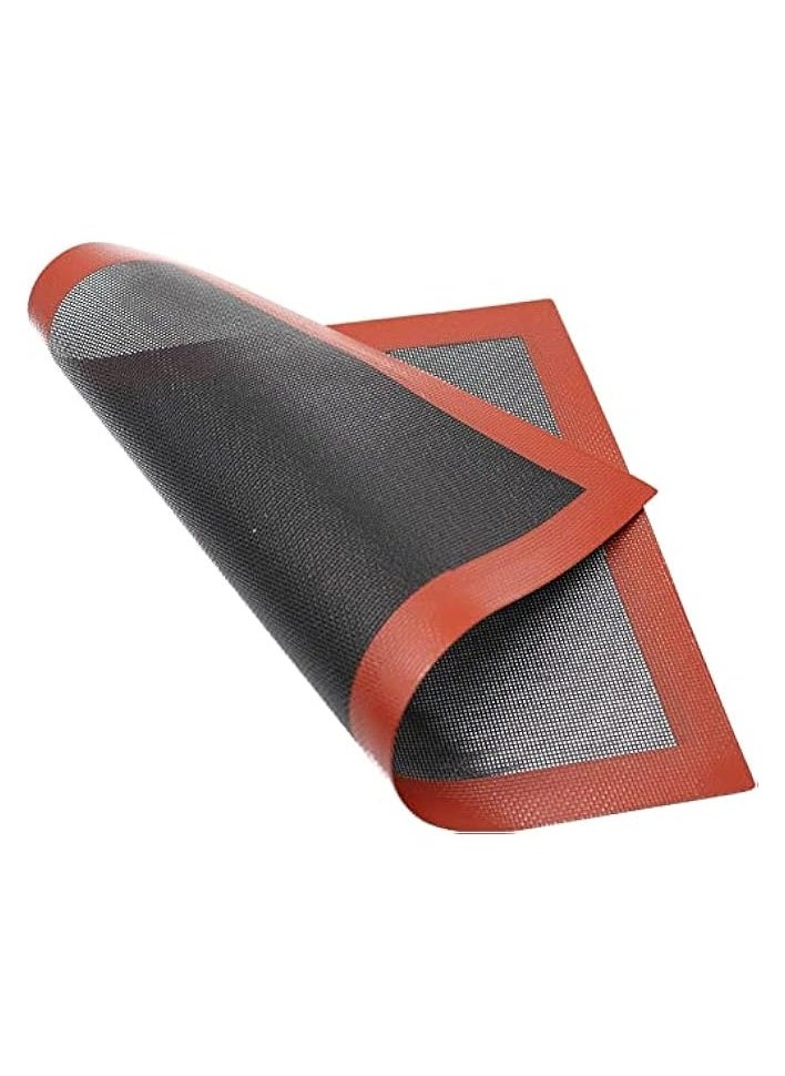 Silicone Baking Mat Sheet Non-Slip Washable Reusable Baking Tray Washable Reusable Non-Stick Tray Liner for Bake Pans and Rolling Heat-Resistant Cooking Bakeware Mat BPA 40x30cm