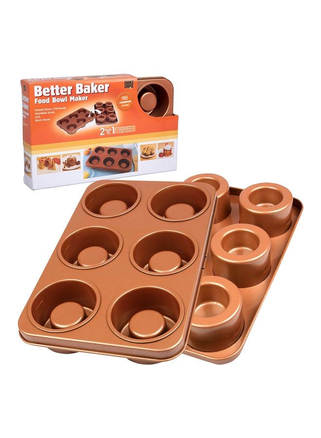 2-In-1 Food Bowl Maker Brown 3inch