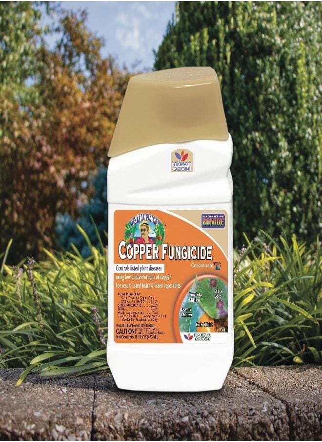 Bonide Captain Jack Copper Fungicide 16 oz Concentrated Plant Disease Control Solution for Organic Gardening