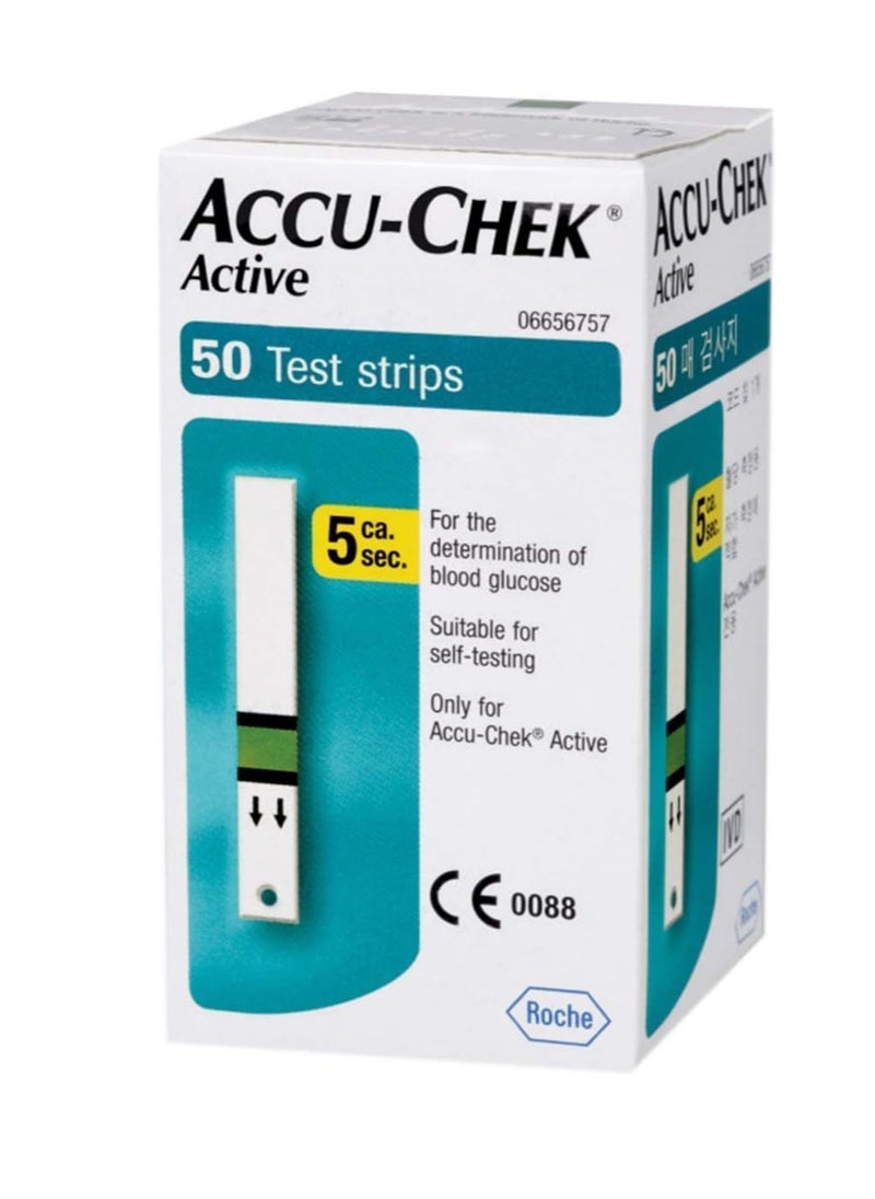 ACCU-CHEK 50-Piece Blood Glucose Monitor Strip Set