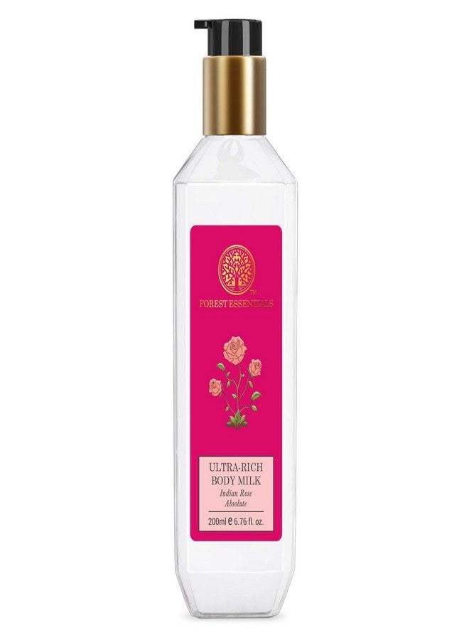 Forest Essentials Indian Rose Absolute Ultra Rich Body Lotion, 6.7 Fl Oz