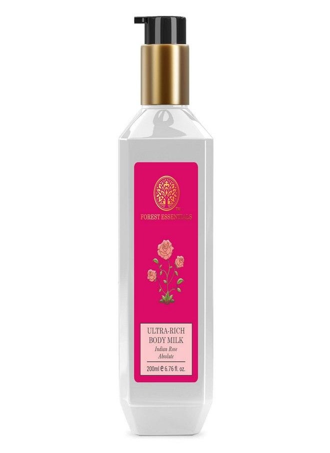 Forest Essentials Indian Rose Absolute Ultra Rich Body Lotion, 6.7 Fl Oz