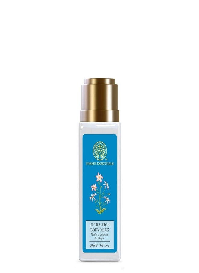 Forest Essentials Ultra-Rich Body Milk Madurai Jasmine & Mogra|Hydrates & Nourishes|Lightweight Moisturiser For Men And Women