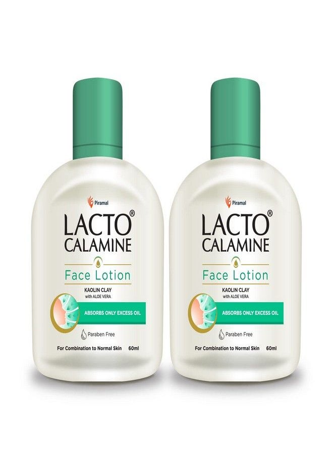 Lacto Calamine Combination to Normal Skin Oil Balance Lotion 60ml (Pack of 2)