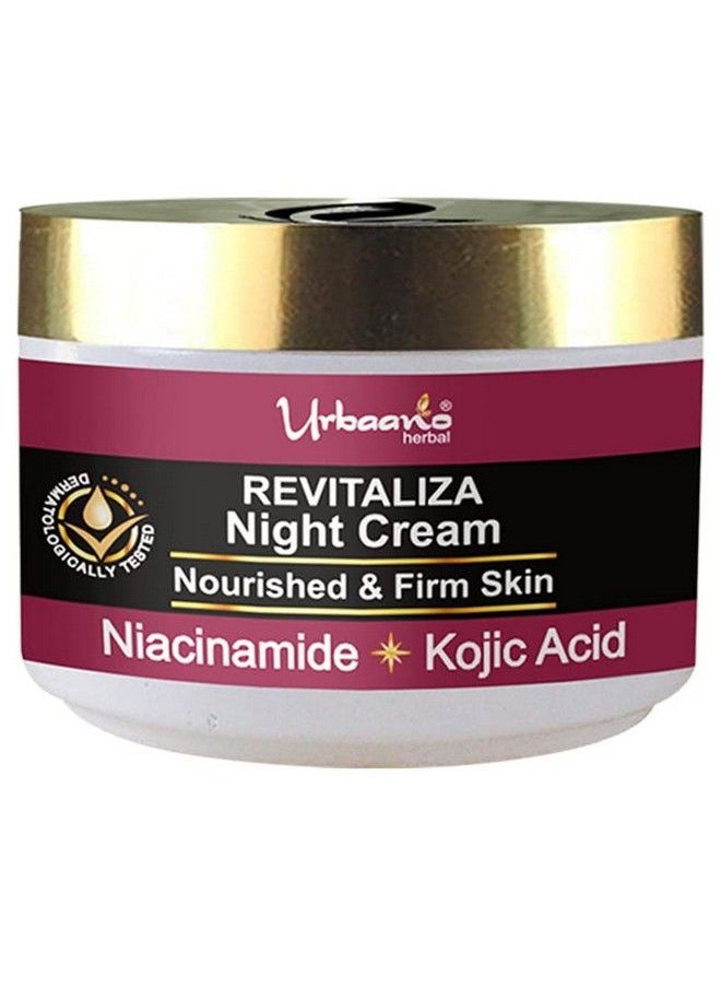 Revitaliza Night Face Cream For Wrinkles & Fine Lines With Kojic Acid Niacinamide & Bakuchiol For Women & Men 50Gm