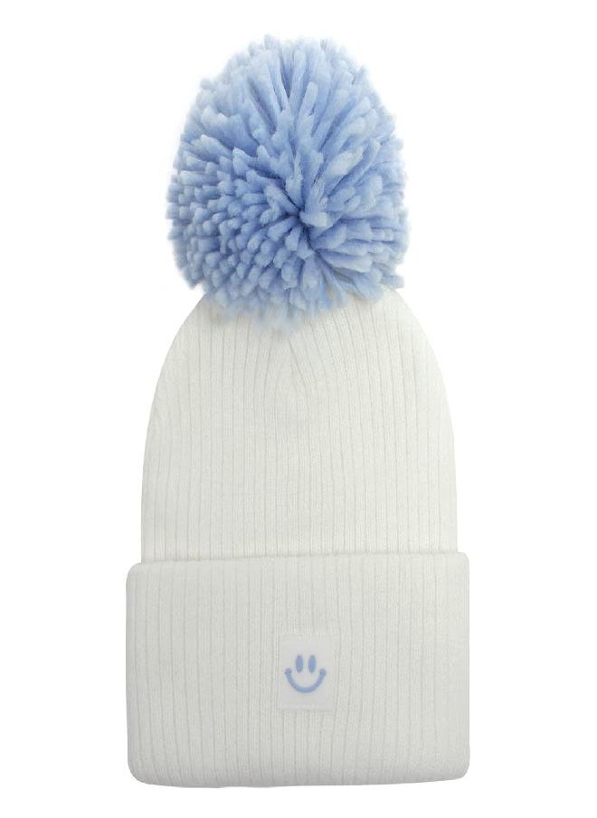 Asufegucd Newborn Baby Girl Boys Beanie Hat- Infant Baby Winter Warm Hats,Kids Knit Cap Toddler Pom Pom Beanies Caps