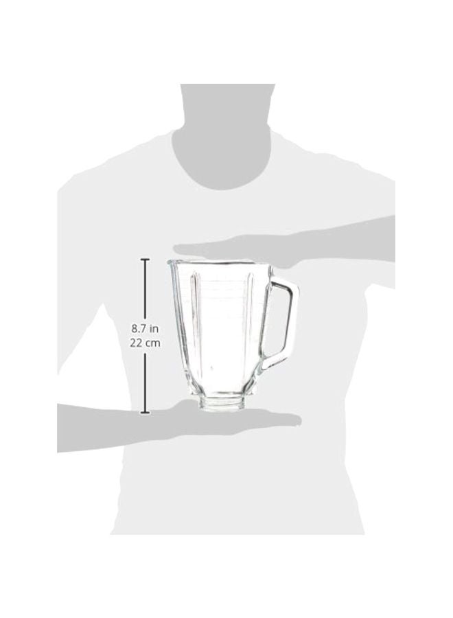 Glass Top Blender Jar Clear 4.5x4.5inch