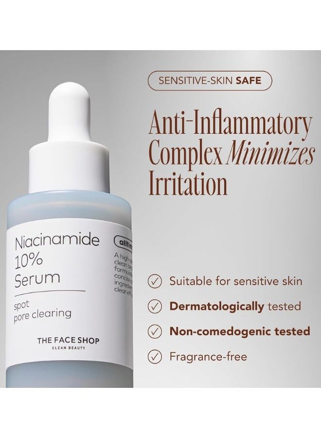 Alltimate Niacinamide 10% Serum, Korean Skin Care, Oil Control & Pores Reducer, Improve Skin Elasticity, Face Serum for Sensitive Skin 30ml