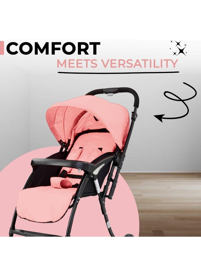 Baby Stroller Cabin Stroller With Mummy Bag - Ultra Lightweight Baby Travel Gear for Airplanes, Compact Fold Baby Push Chair with Adjustable Multi-Position Seat