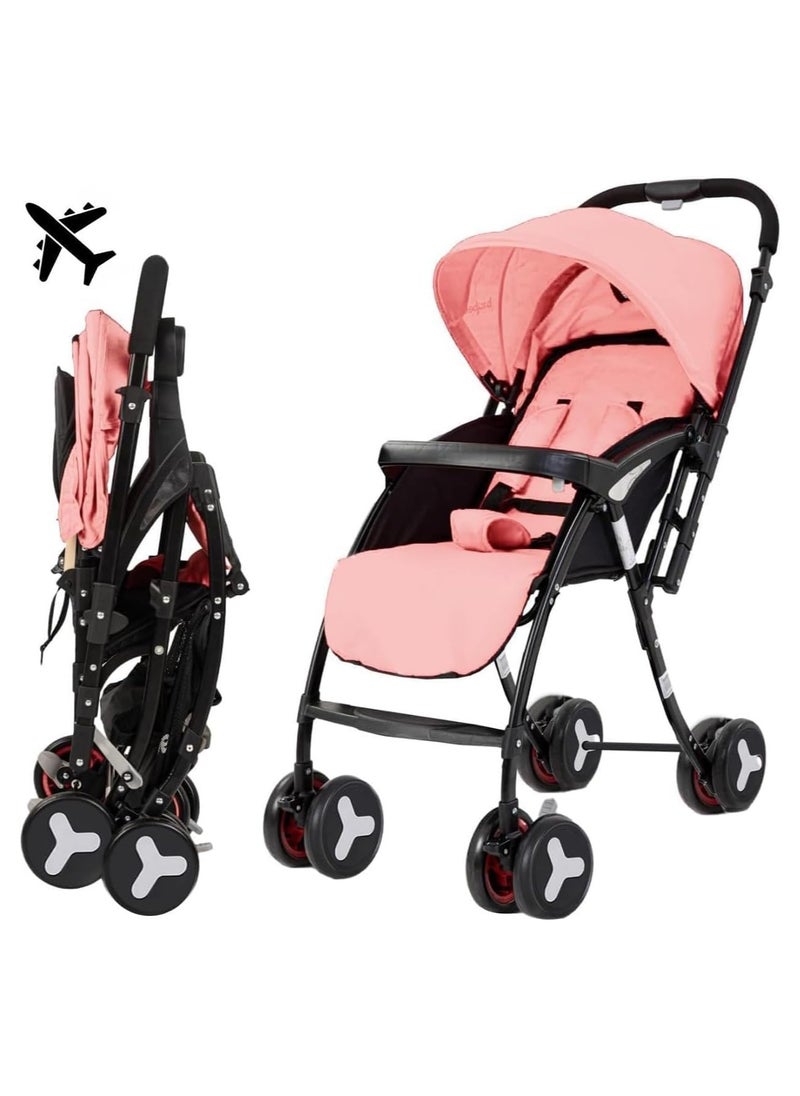 Baby Stroller Cabin Stroller With Mummy Bag - Ultra Lightweight Baby Travel Gear for Airplanes, Compact Fold Baby Push Chair with Adjustable Multi-Position Seat